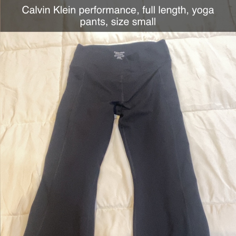Calvin Klein Black Full-Length Yoga Pants